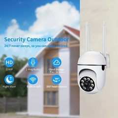 室内外监控摄像头360度夜视WiFi