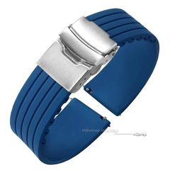 硅胶表带 折叠扣 18 20 22 24mm 通用